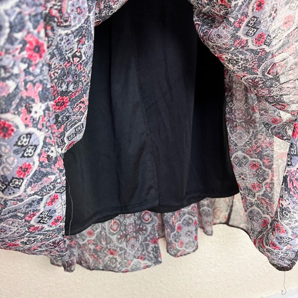 Drew Navy Medallion Maxi Dress Womens Small Multicolor Flowing Halter NWT - Picture 7 of 9